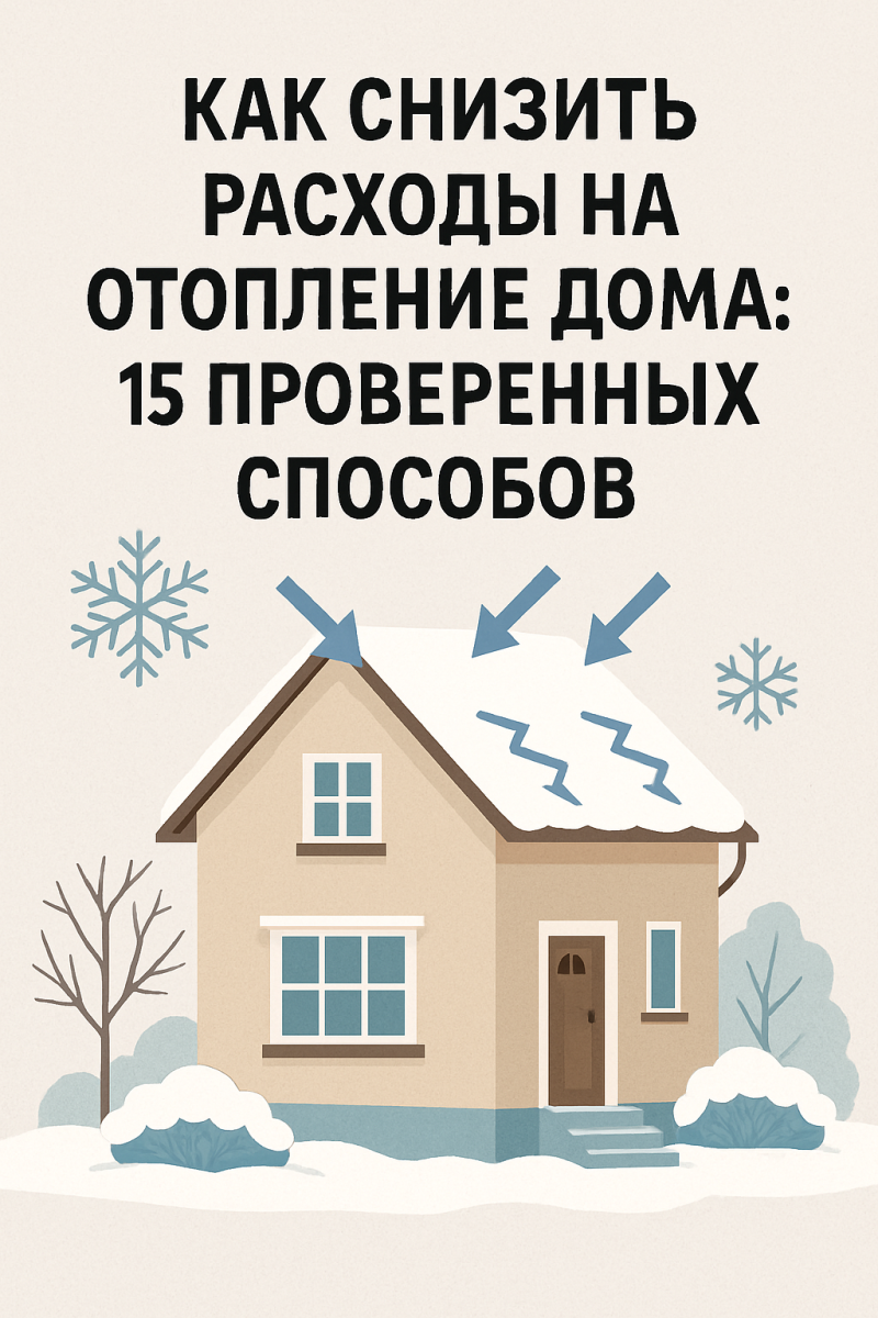 Как снизить расходы на отопление дома: 15 проверенных способов