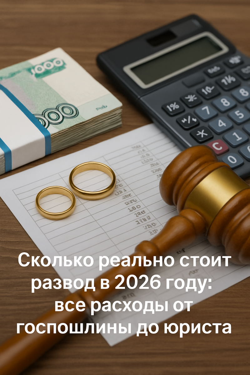 Сколько реально стоит развод в 2026 году: все расходы от госпошлины до юриста
