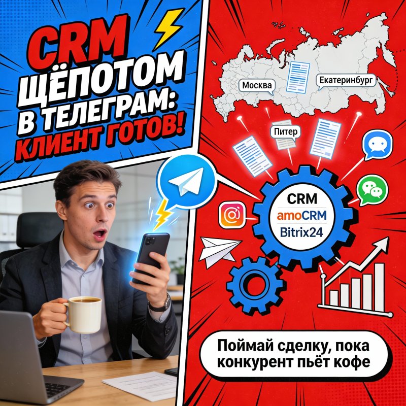 Воркфлоу: Передача данных между CRM и мессенджерами для локального оповещения
