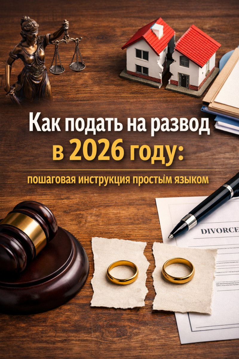 Как подать на развод в 2026 году: пошаговая инструкция простым языком