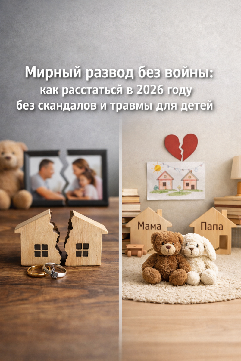Мирный развод без войны: как расстаться в 2026 году без скандалов и травмы для детей