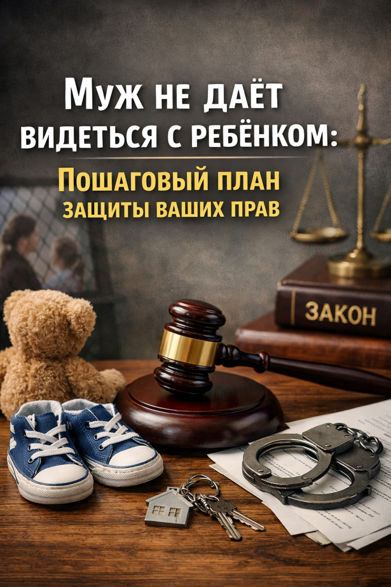 Муж не даёт видеться с ребёнком: пошаговый план защиты ваших прав