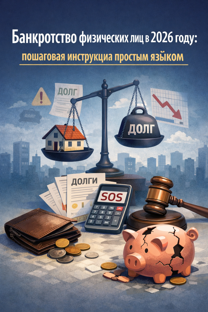 Банкротство физических лиц в 2026 году: пошаговая инструкция простым языком