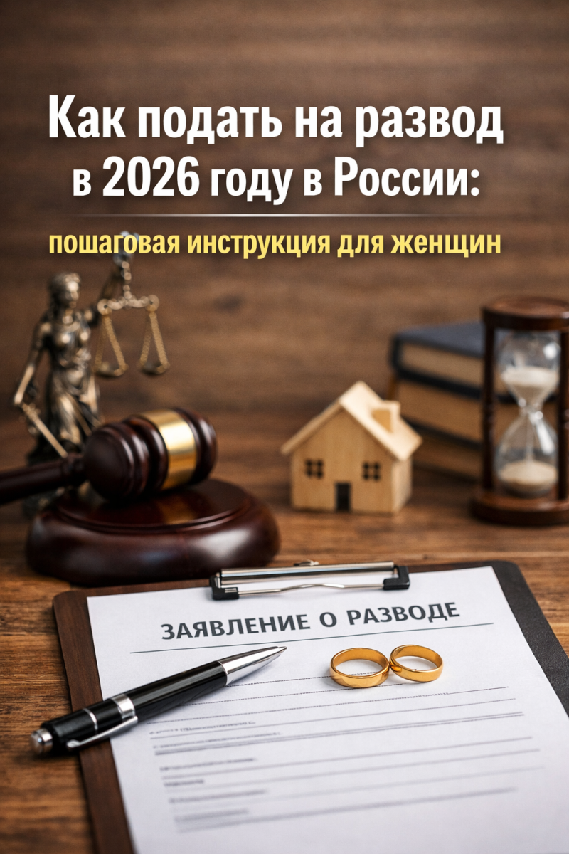 Как подать на развод в 2026 году в России: пошаговая инструкция для женщин
