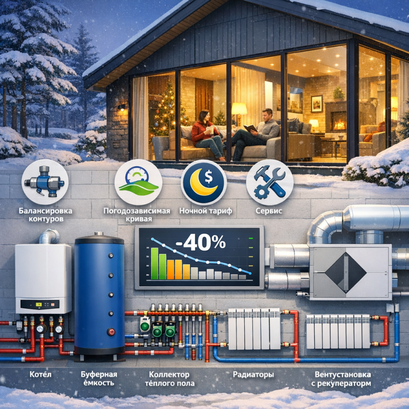 Как снизить расходы на отопление до 40%: 10 проверенных способов