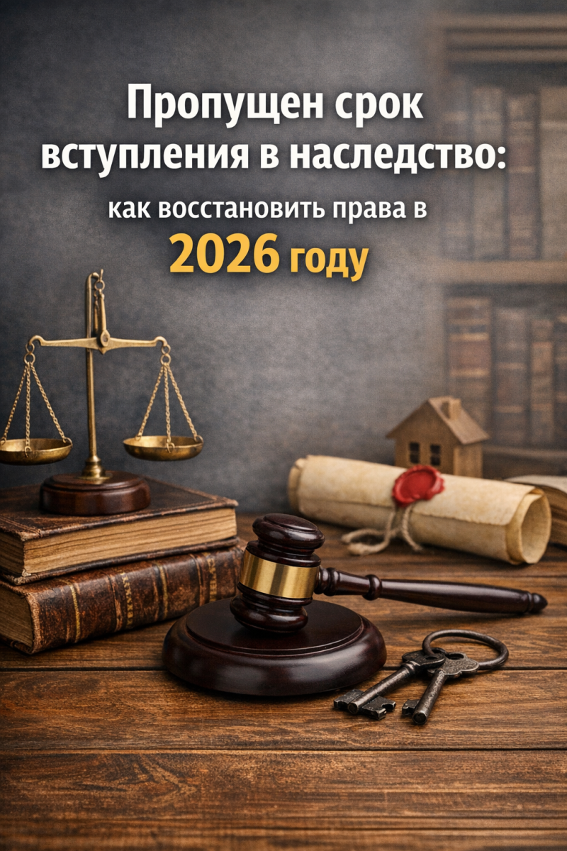 Пропущен срок вступления в наследство: как восстановить права в 2026 году