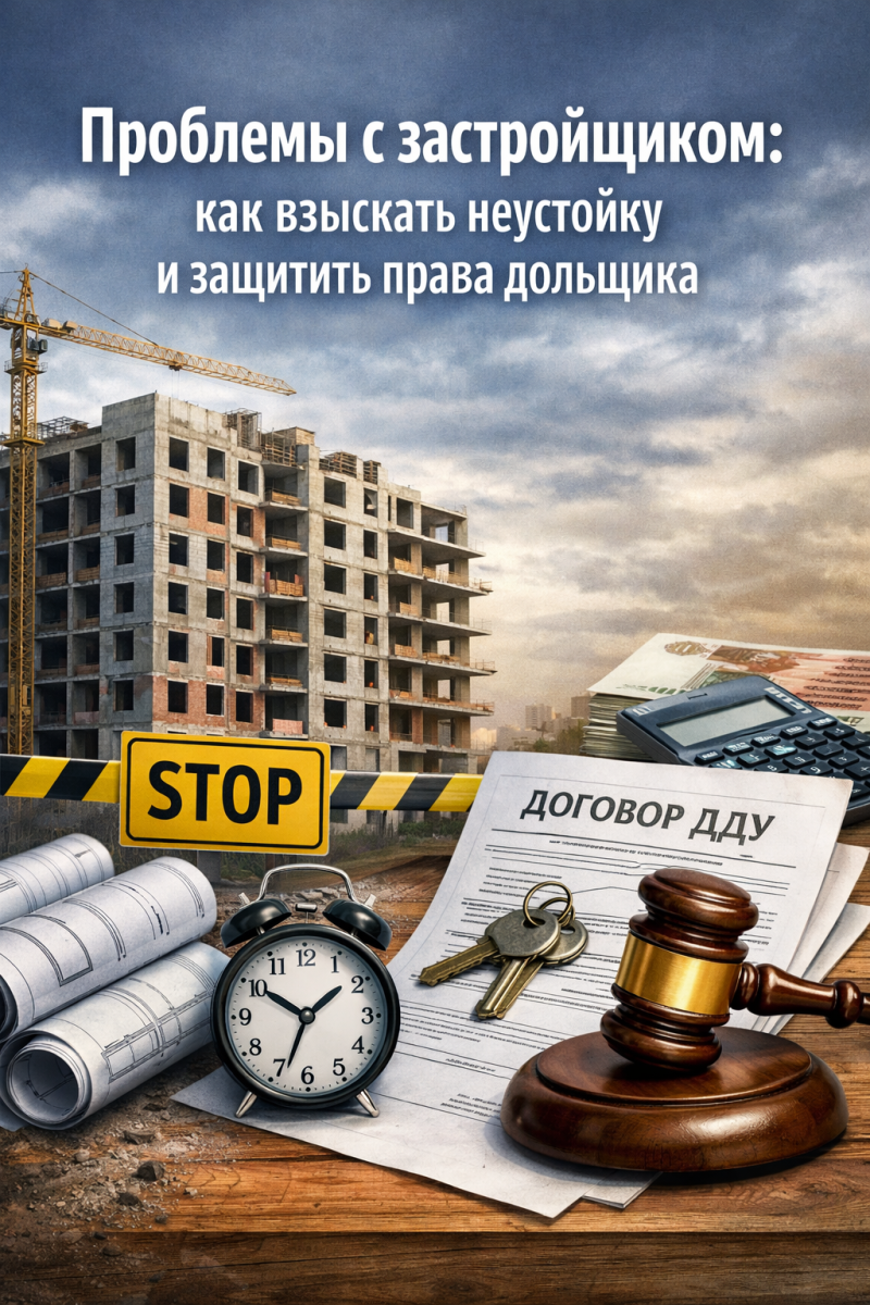 Проблемы с застройщиком: как взыскать неустойку и защитить права дольщика