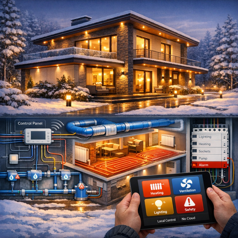 Умный дом для загородного коттеджа: что можно автоматизировать в 2025