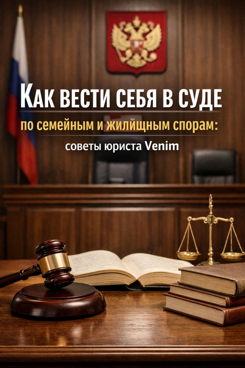 Как вести себя в суде по семейным и жилищным спорам: советы юриста Venim