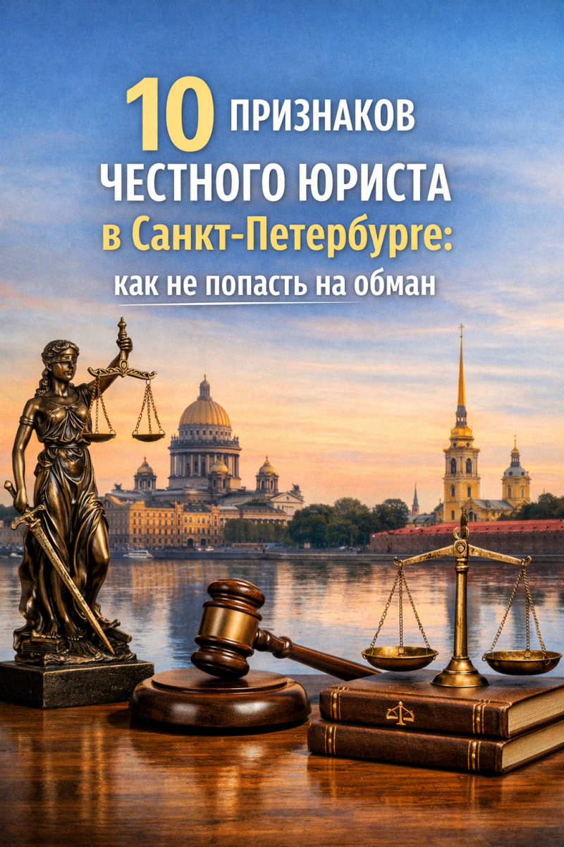 10 признаков честного юриста в Санкт‑Петербурге: как не попасть на обман