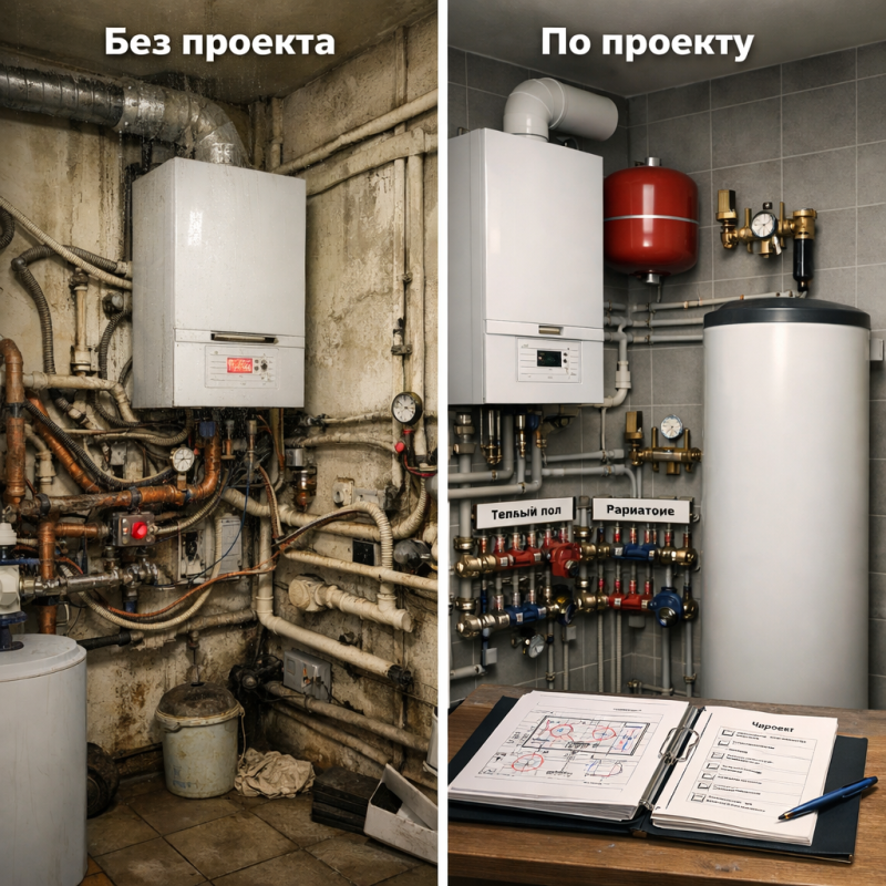 Монтаж котельной в частном доме: 15 ошибок