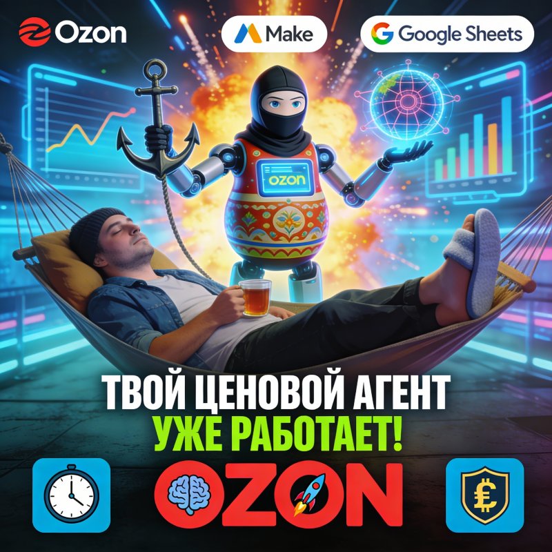 Кейс: Создание автономного ценового агента для Ozon через Make — всегда оптимальная цена