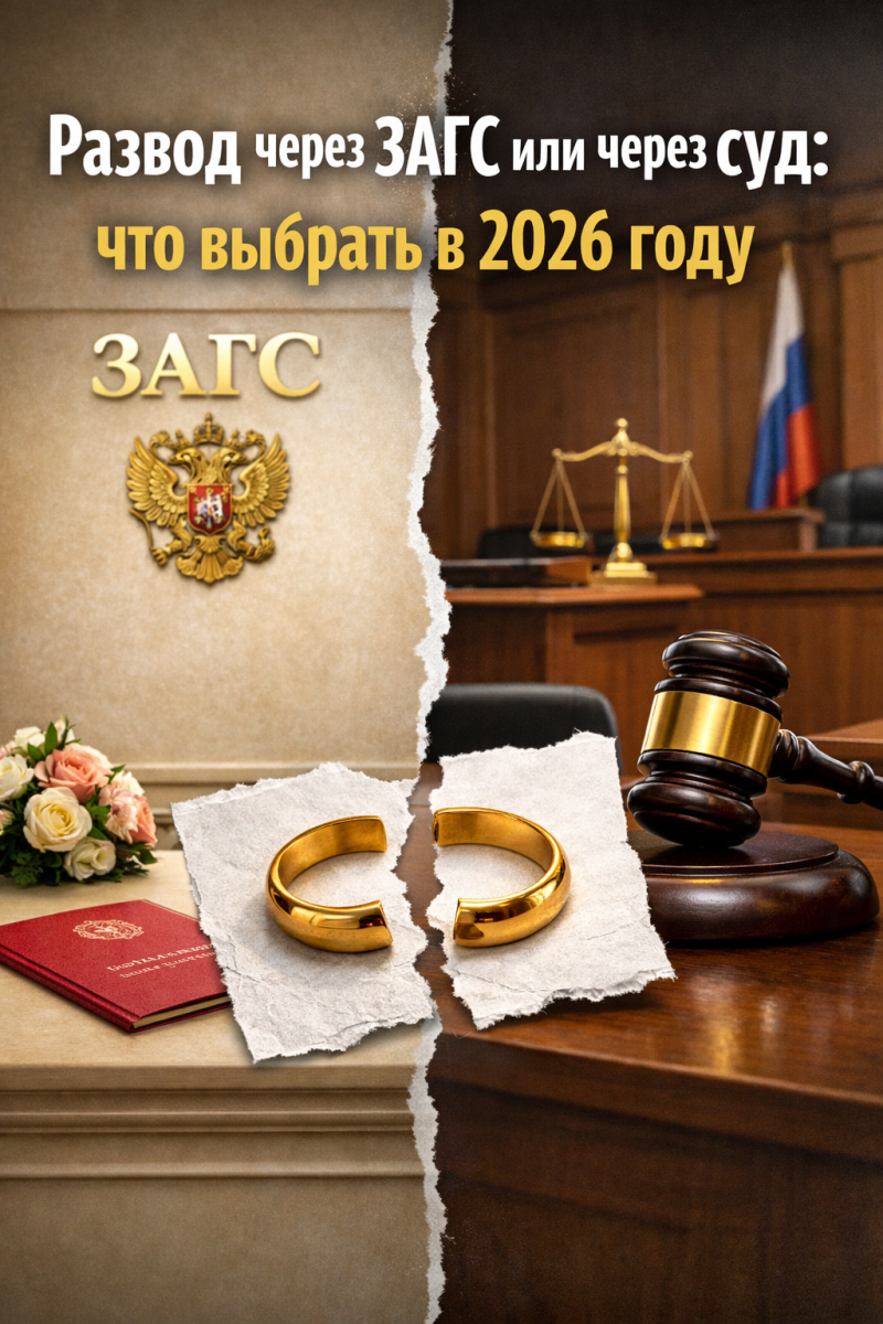 Развод через ЗАГС или через суд: что выбрать в 2026 году