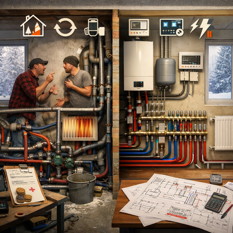 Почему нельзя монтировать отопление без проекта