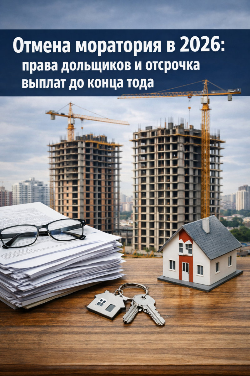 Отмена моратория в 2026: права дольщиков и отсрочка выплат до конца года