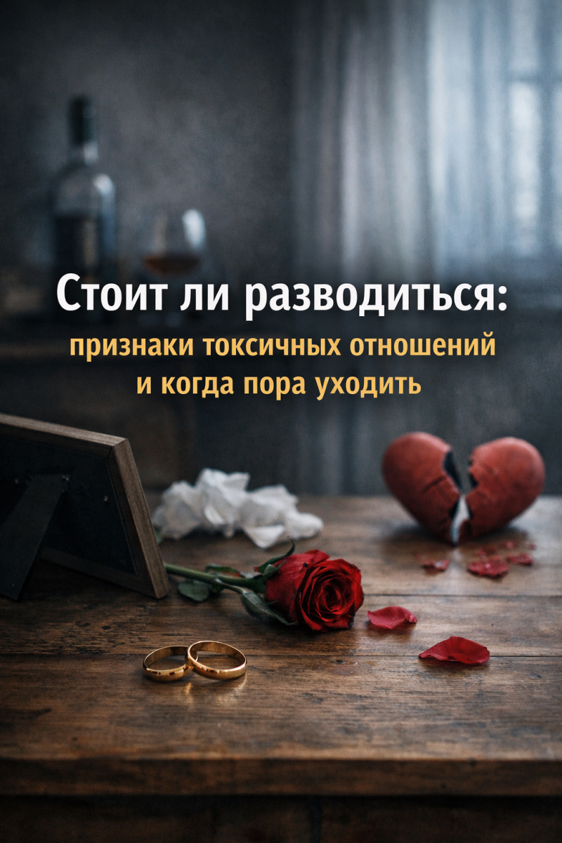 Стоит ли разводиться: признаки токсичных отношений и когда пора уходить