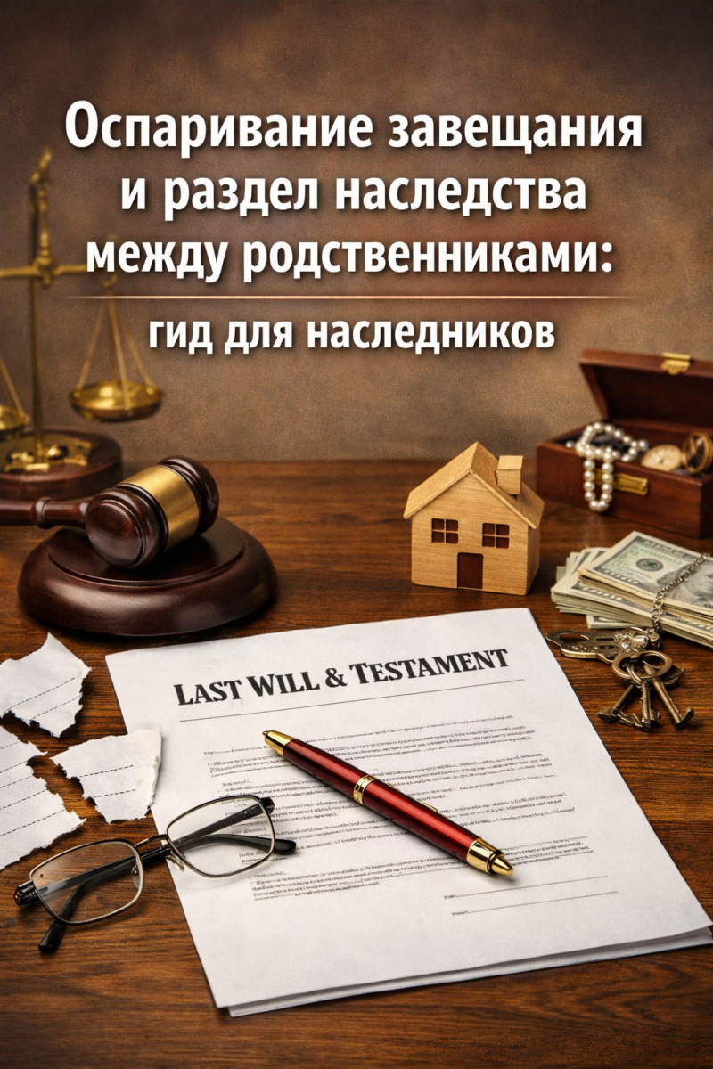 Оспаривание завещания и раздел наследства между родственниками: гид для наследников