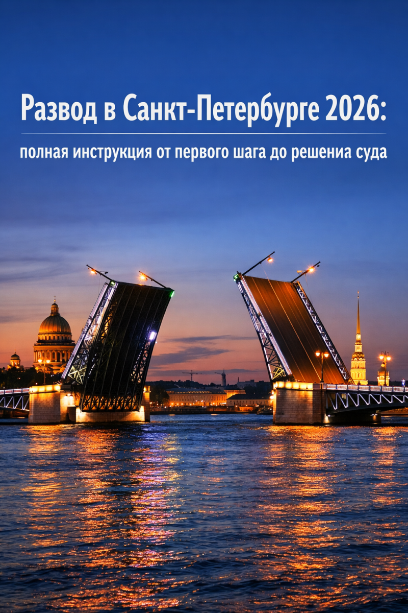 Развод в Санкт-Петербурге 2026: полная инструкция от первого шага до решения суда