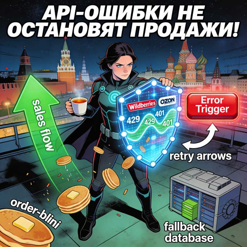 Разбор: Как правильно обрабатывать ошибки в работе с API маркетплейсов в n8n без остановки продаж