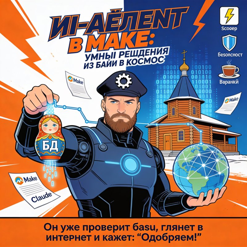 Агенты в BPM: как научить ИИ-модуль Make принимать решения по согласованию на базе Claude