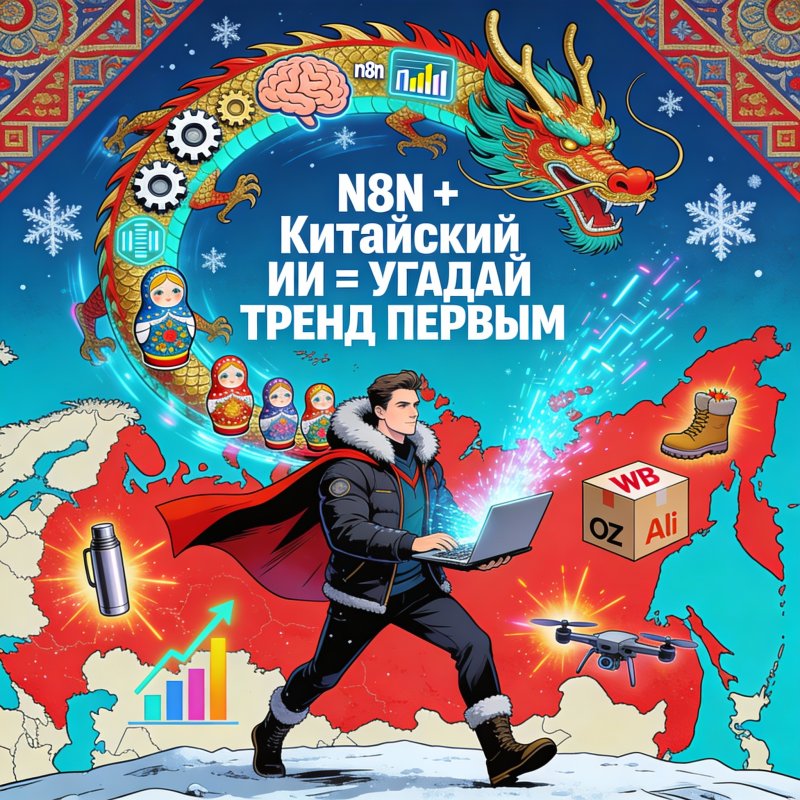 Low-Code & Глобальные Модели: Как n8n интегрируется с китайскими ИИ для анализа товарных трендов