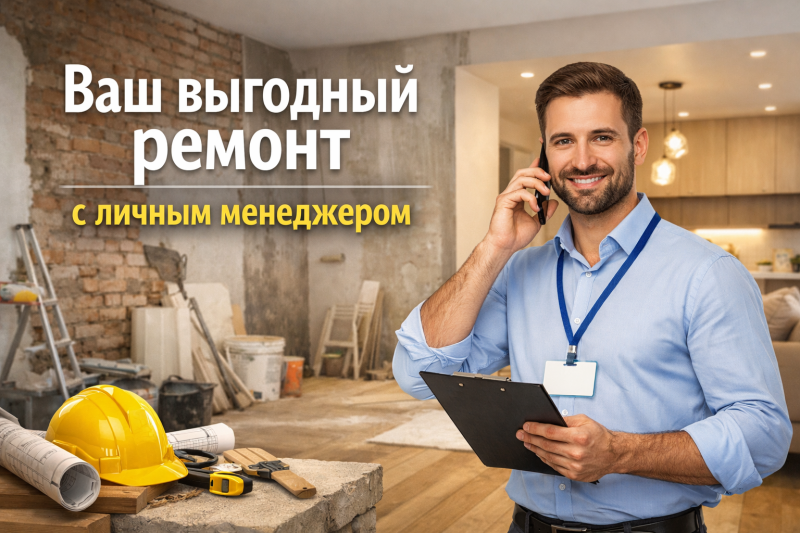Личный менеджер в ремонте: почему это экономит до 40% вашего времени