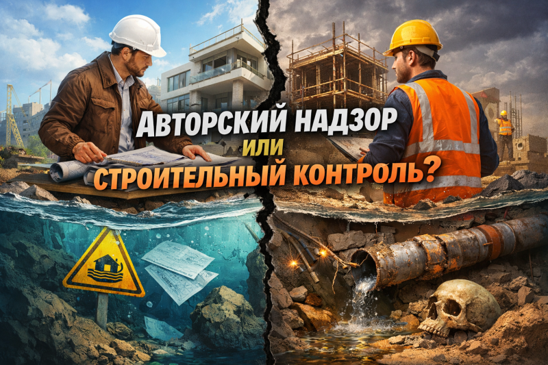 Авторский надзор vs строительный контроль: где скрыты подводные камни
