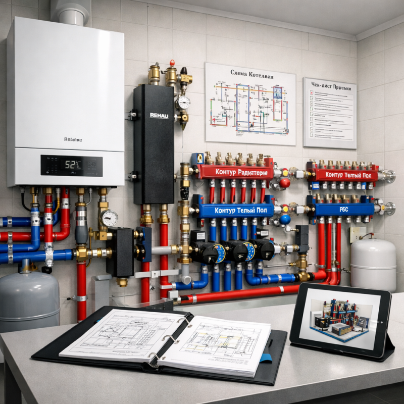 Эталонный монтаж котельной: 12 правил от победителей конкурса REHAU