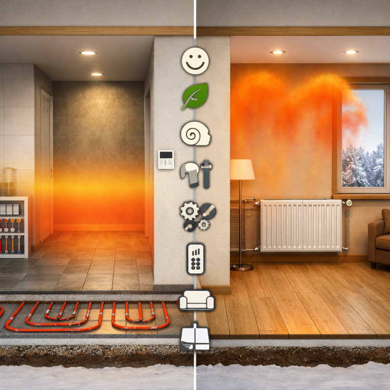 Водяной теплый пол vs радиаторное отопление: что выбрать для вашего дома