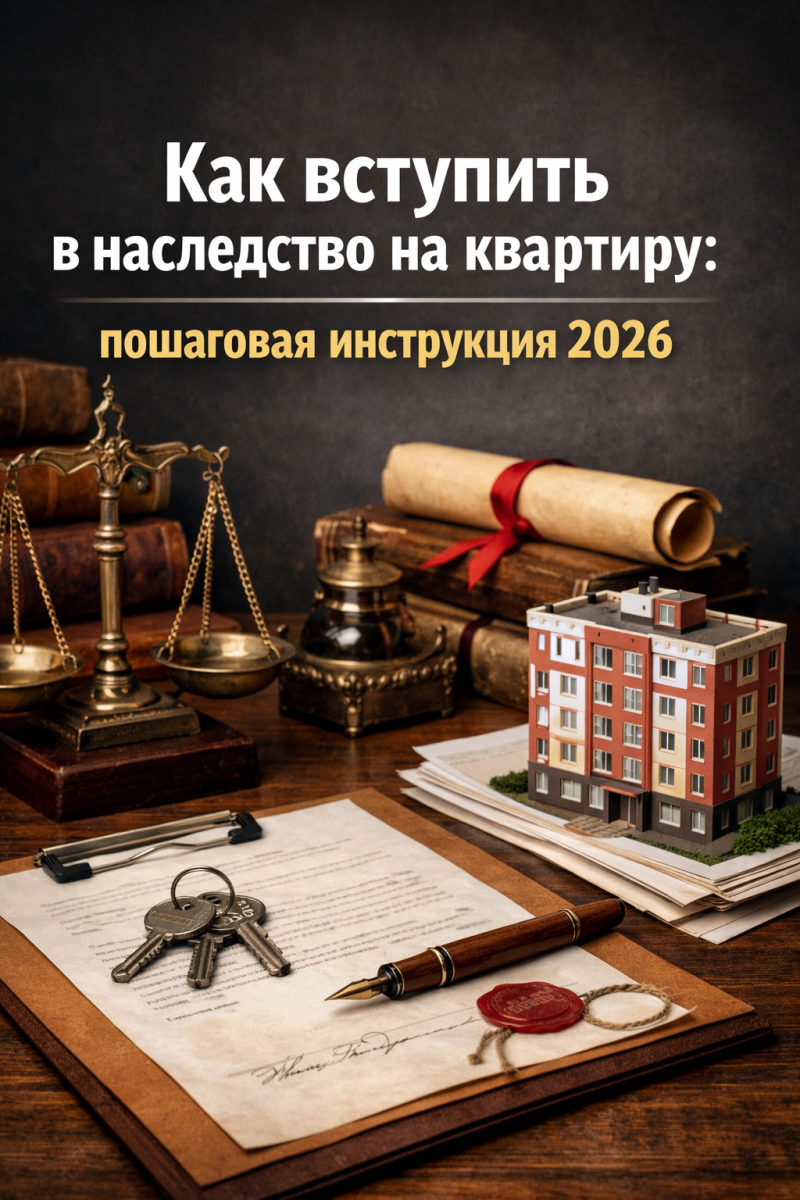 Как вступить в наследство на квартиру: пошаговая инструкция 2026