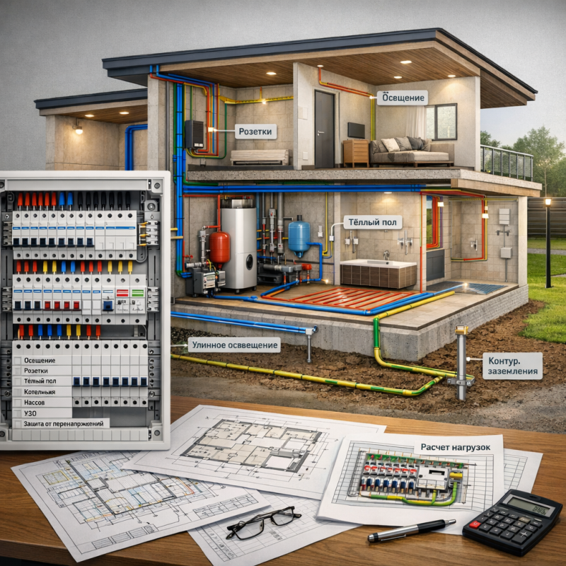 Электропроводка в загородном доме: что нужно знать