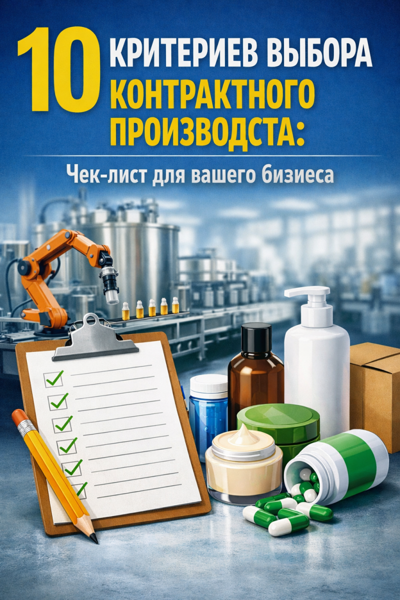 10 критериев выбора контрактного производства: Чек-лист для вашего бизнеса
