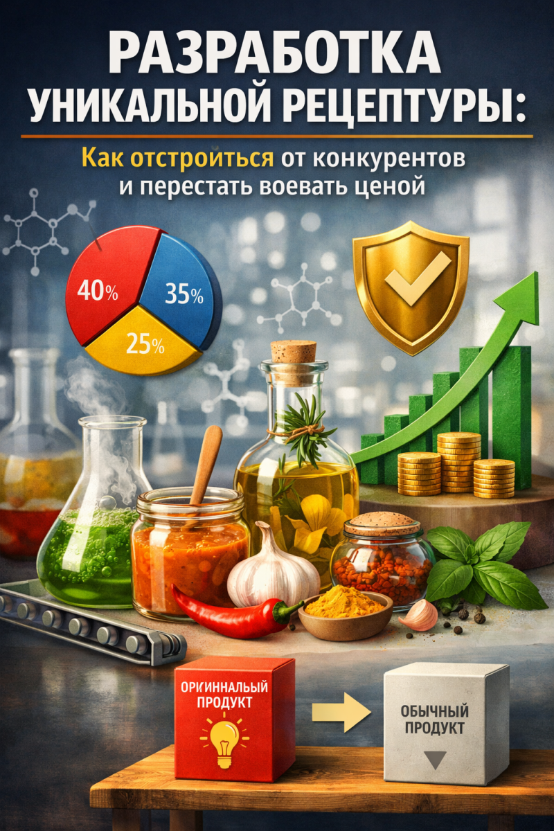 Разработка уникальной рецептуры: Как отстроиться от конкурентов и перестать воевать ценой