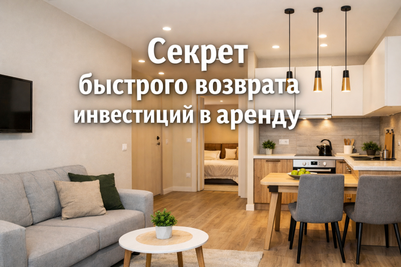 Ремонт для сдачи в аренду: как инвестор окупил проект за 8 месяцев