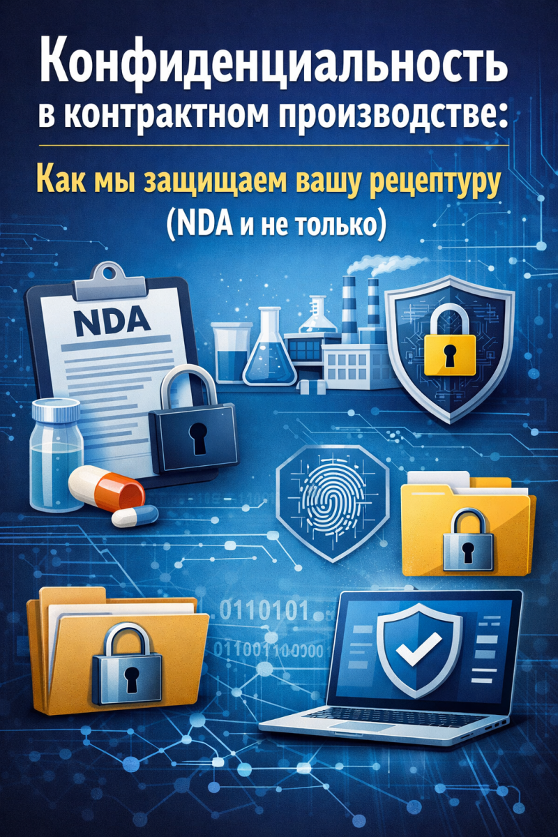 Конфиденциальность в контрактном производстве: Как мы защищаем вашу рецептуру (NDA и не только)