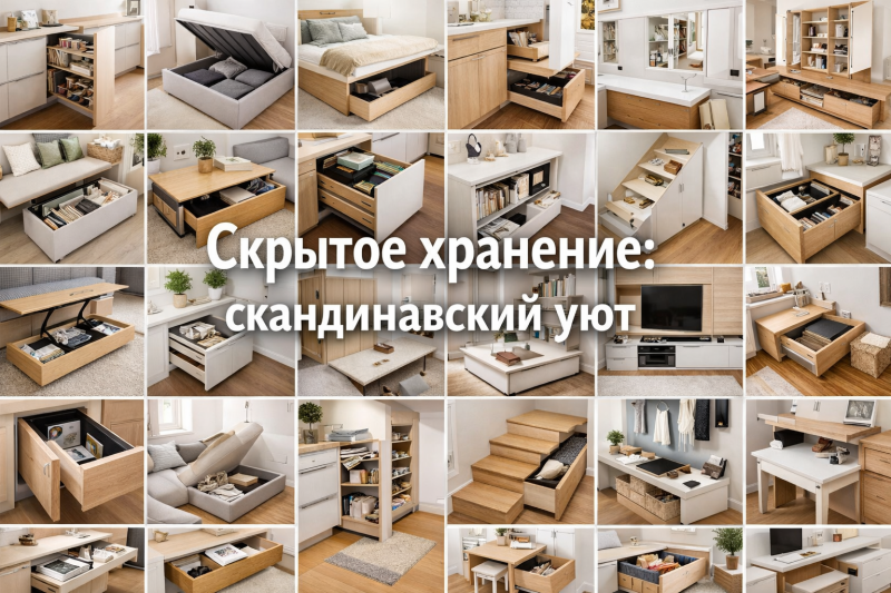 20+ примеров скрытого хранения в скандинавском стиле (фото)
