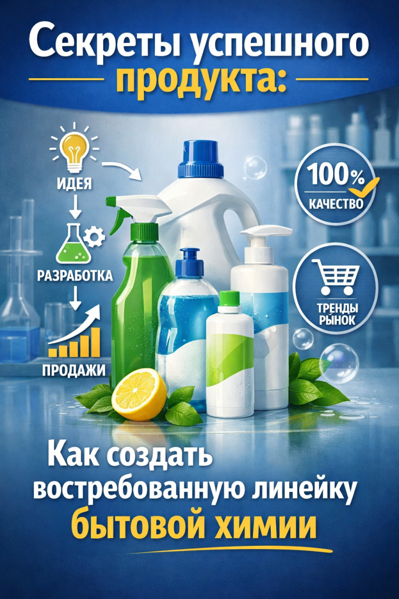 Секреты успешного продукта: Как создать востребованную линейку бытовой химии