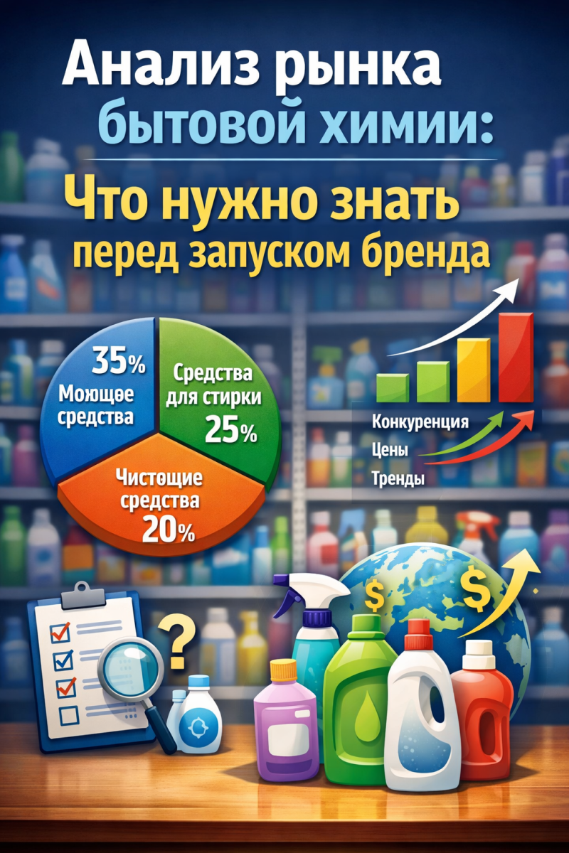 Анализ рынка бытовой химии: Что нужно знать перед запуском бренда