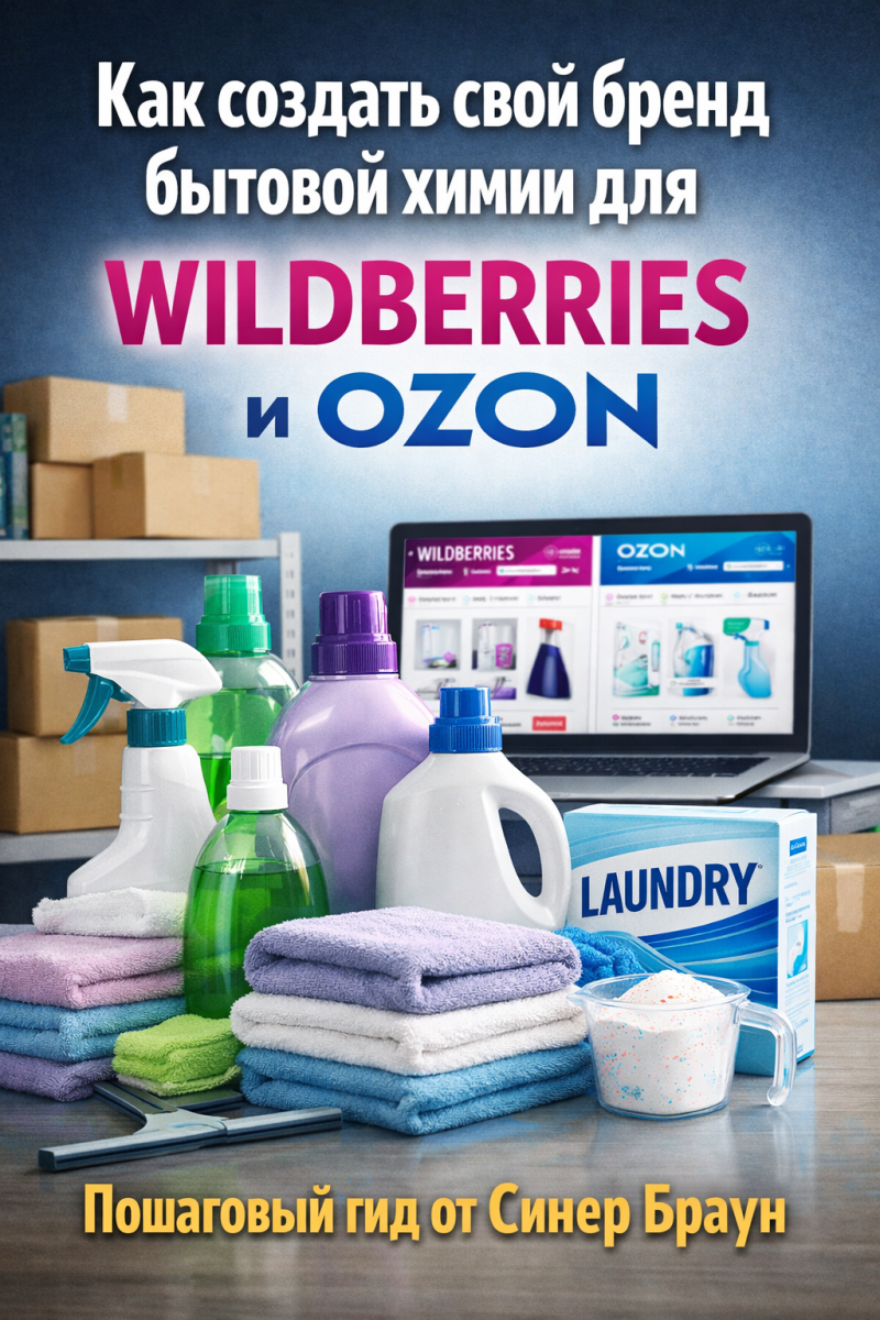 Как создать свой бренд бытовой химии для Wildberries и Ozon: пошаговый гид от Синер Браун