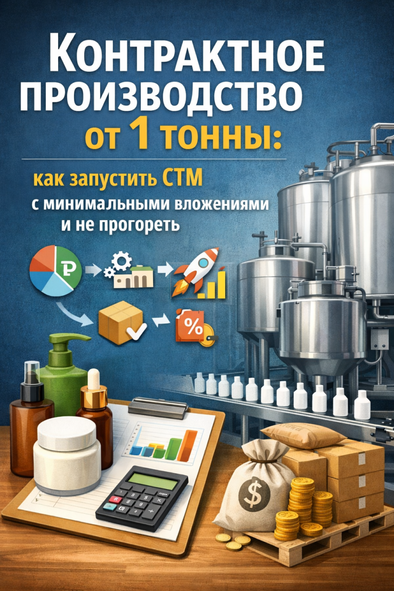 Контрактное производство от 1 тонны: как запустить СТМ с минимальными вложениями и не прогореть