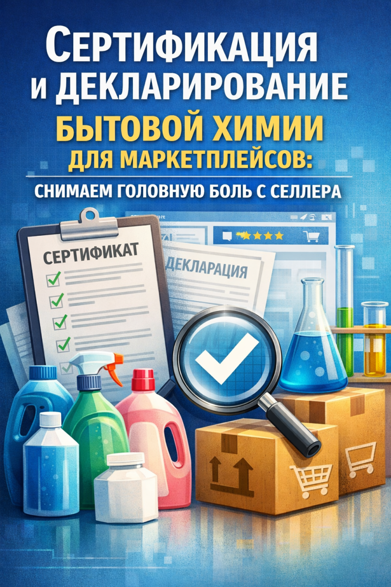 Сертификация и декларирование бытовой химии для маркетплейсов: снимаем головную боль с селлера