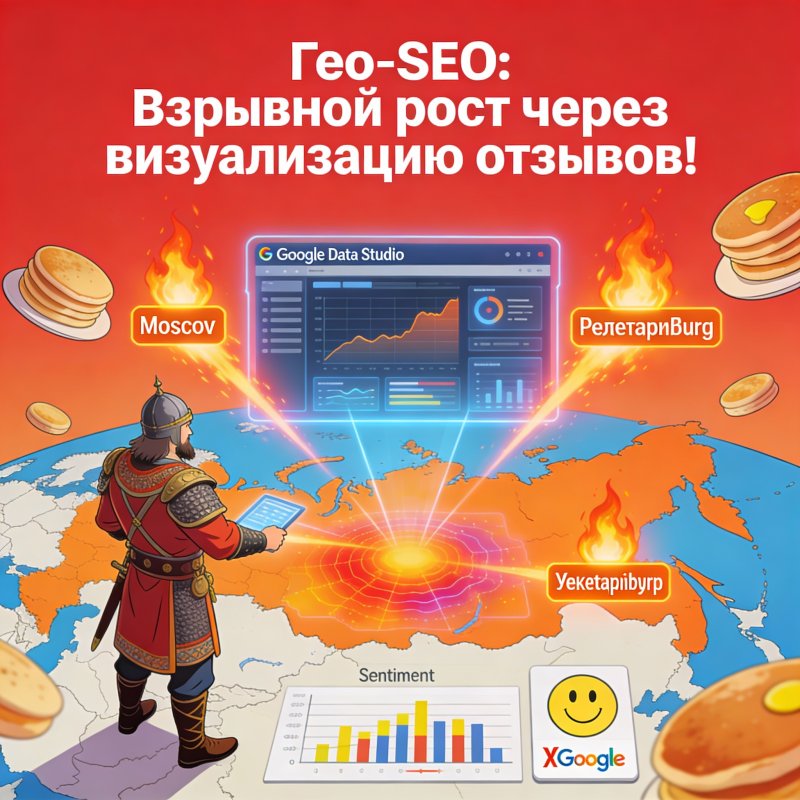 Гео-SEO на практике: сбор и визуализация локальных отзывов в Google Studio для увеличения охвата