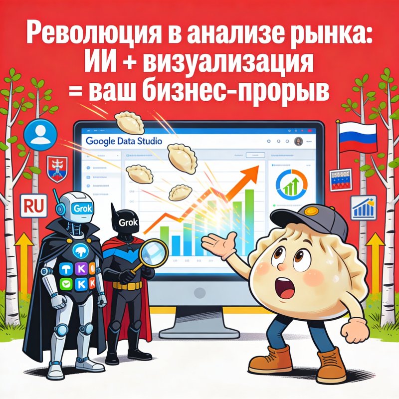 ИИ для стратегии: анализ рынка через Grok/Claude и визуализация в Google Studio