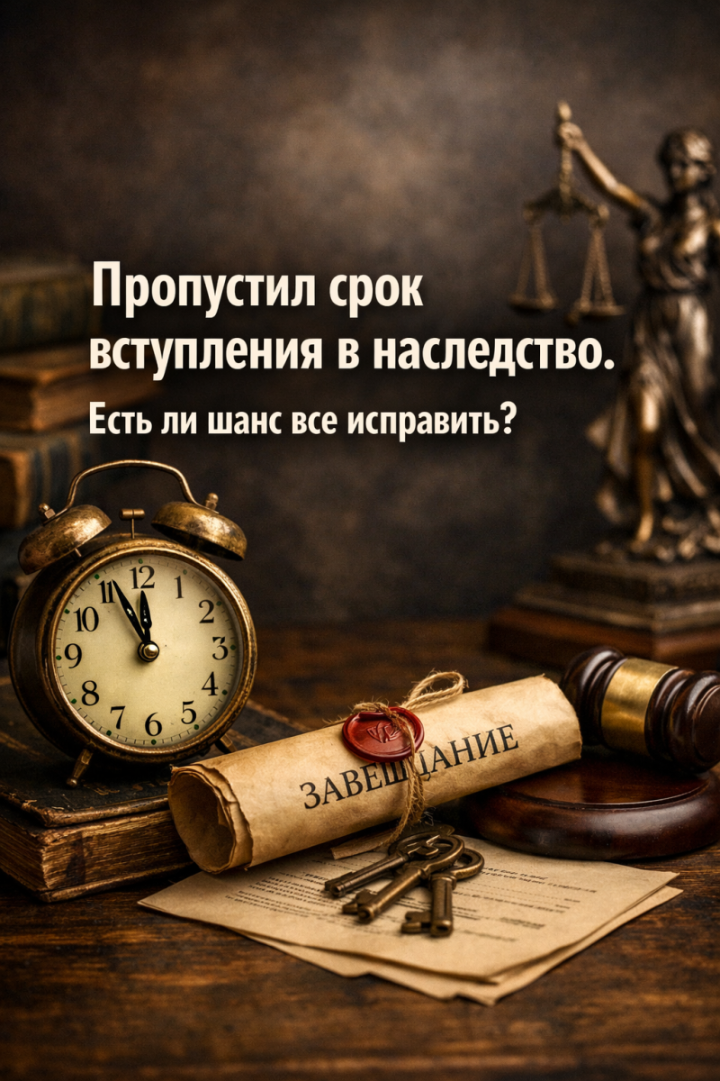 Пропустил срок вступления в наследство. Есть ли шанс все исправить?