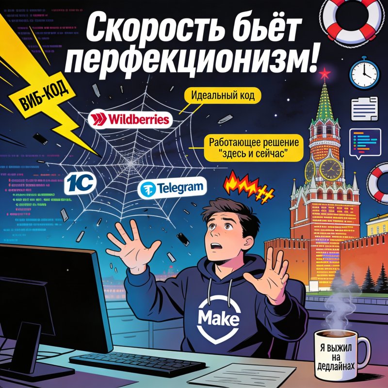 Этика Vibe Coding: когда скорость важнее перфекционизма в критических процессах Make