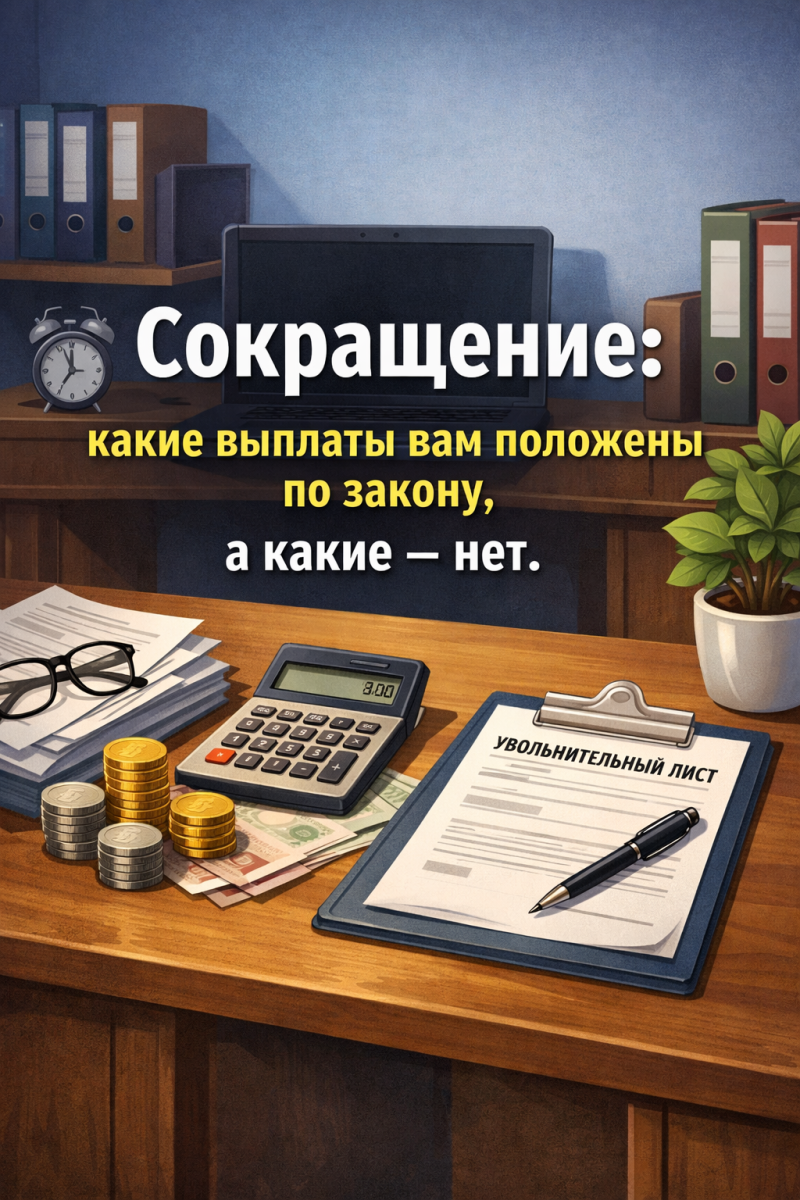 Сокращение: какие выплаты вам положены по закону, а какие – нет.