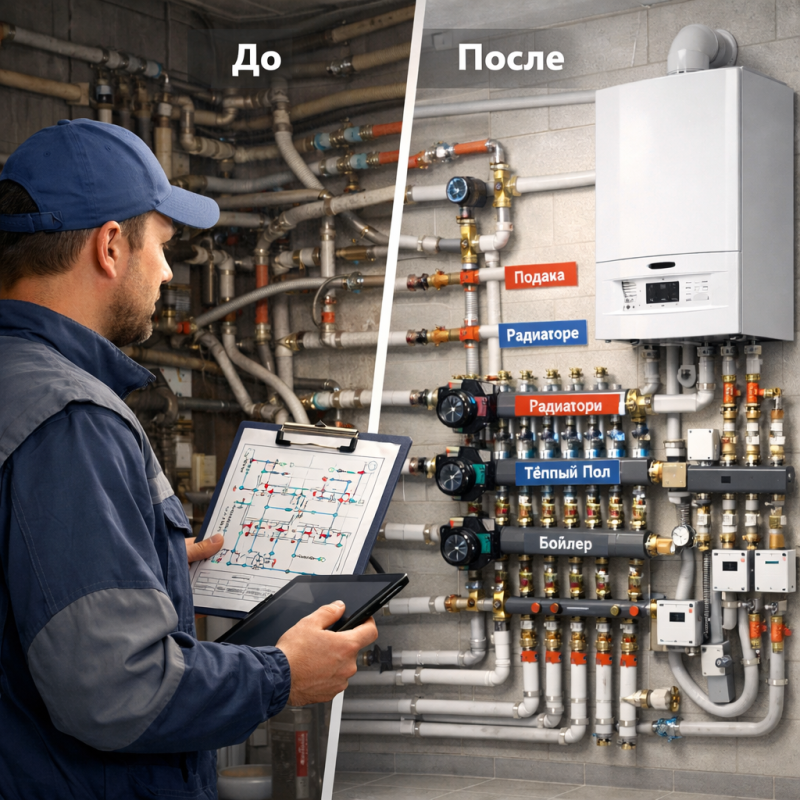 Как мы переделывали систему отопления после другого подрядчика: реальный кейс спасения