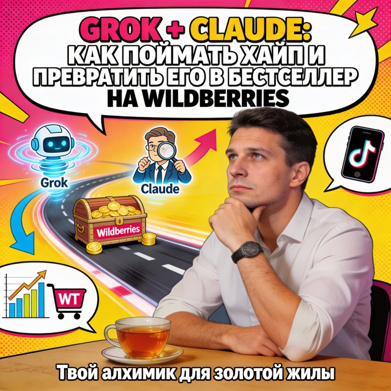 Grok + Claude: связка для поиска хайпа и упаковки в товар на WB