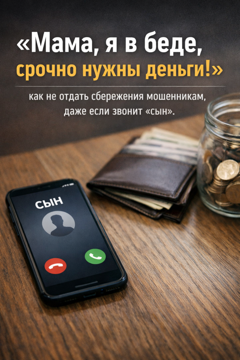 Мама, я в беде, срочно нужны деньги!» — как не отдать сбережения мошенникам, даже если звонит «сын».
