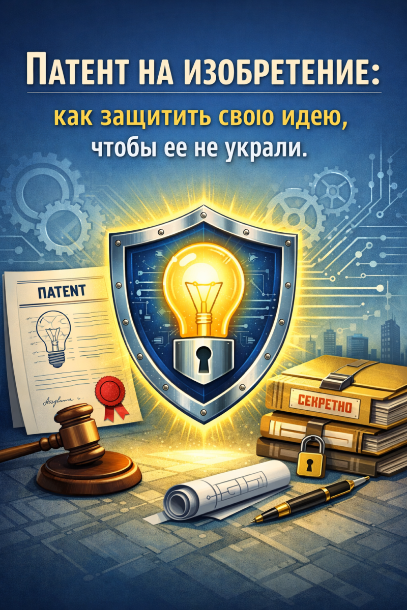 Патент на изобретение: как защитить свою идею, чтобы ее не украли.